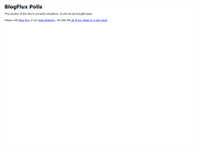 Tablet Screenshot of polls.blogflux.com